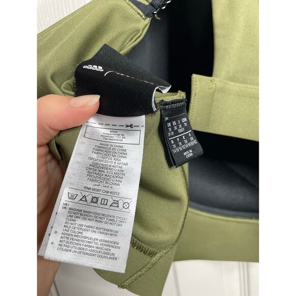 Adidas Ivy Park Peloton Womens 3X Olive Green Sports Bra - Picture 7 of 8